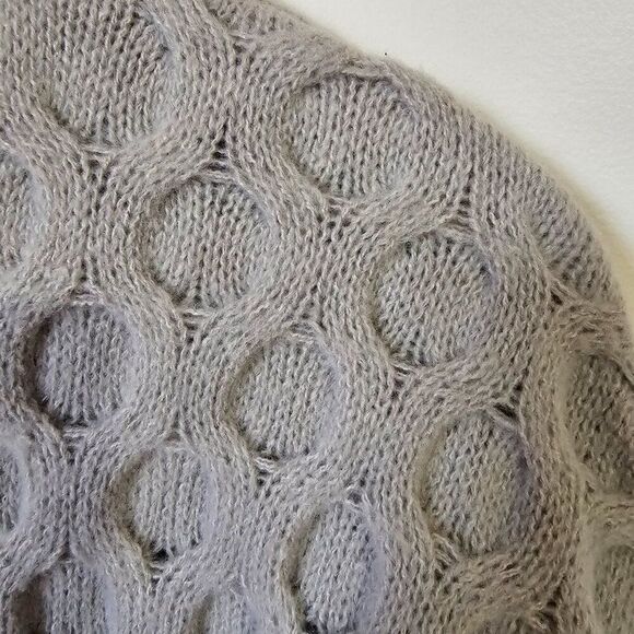 WORN ONCE COZY CO. BY COZY CASUAL HONEYCOMB PATTERN SUPER COZY LONG SWEATER M/L - Picture 8 of 14